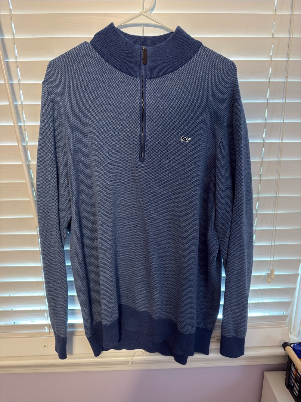 Vineyard Vines Men's Navy Blue Half-Zip Pullover